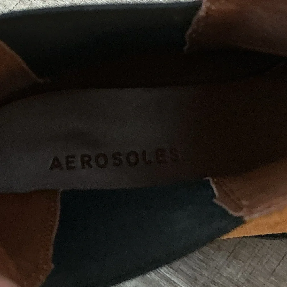 AEROSOLES Brown Suede Ankle Boots - Picture 7 of 8